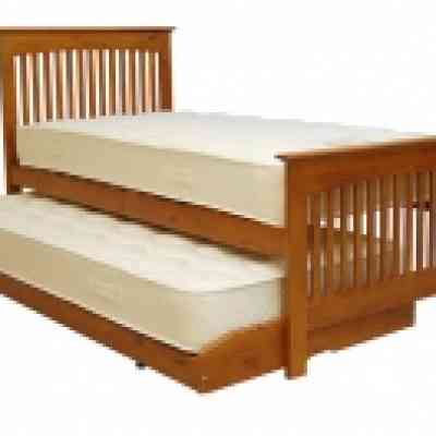 relyon duo storabed oak finish guest bed